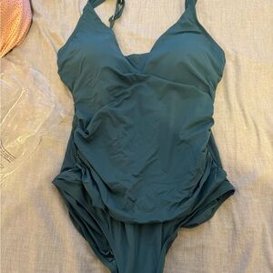 Lands End Costco Teal One-Piece Swimsuit